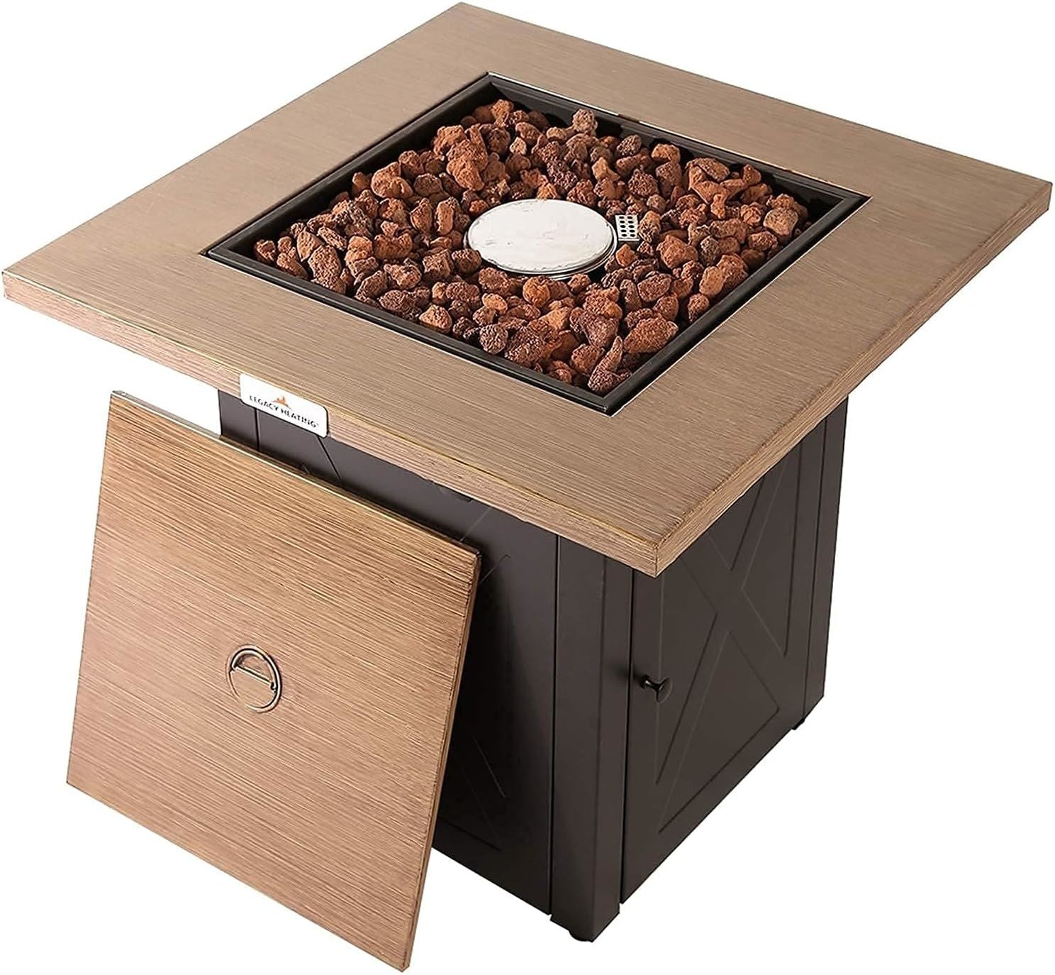 LEGACY HEATING Propane Fire Pit Table Doba